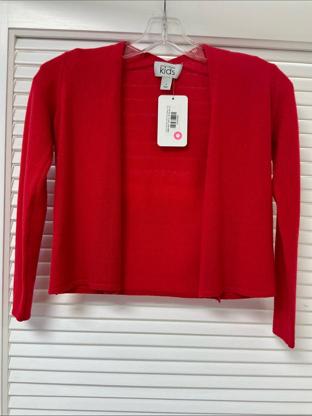 AUTUMN CASHMERE - OPEN FRONT CARDIGAN - TART